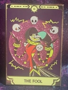 Helluva Boss Robo Fizz Tarot Pin